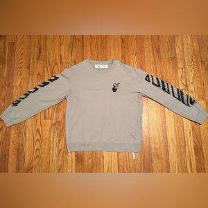 Men’s XL Off-White Grey Crewneck